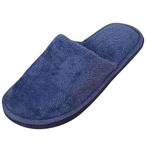 BIISDOST Hausschuhe Herren Winter Warm - Pantoffeln Filzpantoffeln Rutschfest Indoor Slippers Winterhaussuhe Liebespaar Pantoffeln Plüsch Herrenpantoffel Weich Bequem Gästehausschuhe von BIISDOST