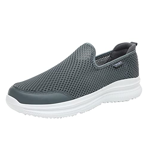 BIISDOST Herren Sommer Turnschuhe Slip-On Freizeitschuhe rutschfeste Joggingschuhe Strapazierfähige Sneaker Modische Schuhe Praktische Trekkingschuhe Bequeme Spielschuhe Klassisch Trainingsschuhe von BIISDOST