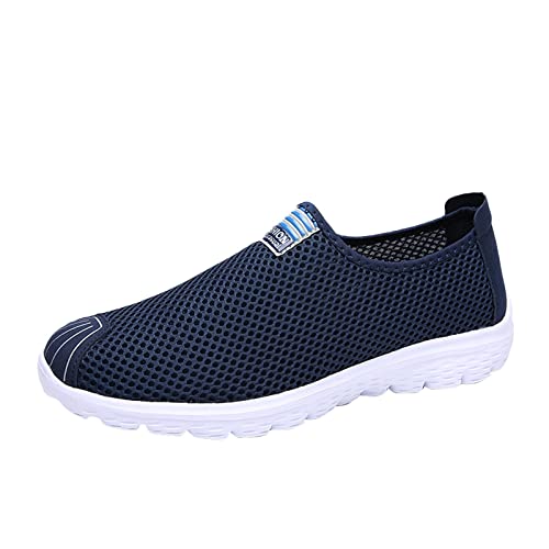 BIISDOST Herren-Wanderschuhe, Classic Canvas Low-Top Schuhe atmungsaktive Laufschuhe Mode Flach Leicht bequem Sneaker Laufschuhe Sportschuhe Herren Basic Sneaker Atmungsaktive Mesh von BIISDOST