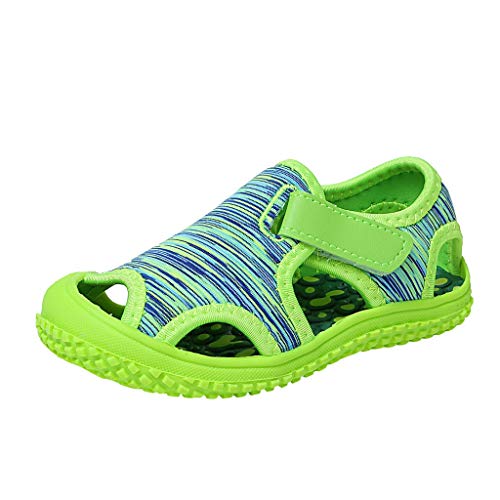 BIISDOST Kinderschuhe Jungen 28 Sandalen - Strandschuhe Outdoor Rutschfest Wasserschuhe Sommerschuhe Leicht Bequem Outdoorsandalen Aushöhlen Atmungsaktiv Römersandalen Sportsandalen von BIISDOST