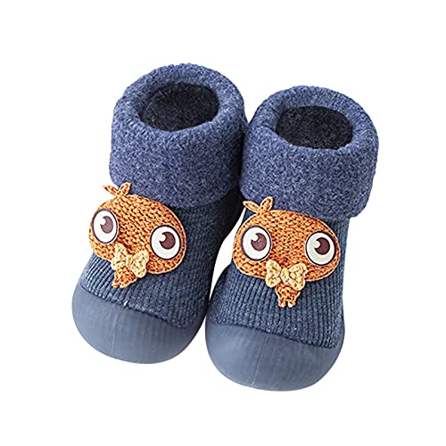 BIISDOST Lauflernschuhe Jungen 22 Kleinkind Schuhe Babyschuhe Mädchen Weiche Sohle Bodensocken Sockenschuhe Baby Warm rutschfest Bodenschuhe Kinderschuhe Winter Plus Samt Krabbelschuhe von BIISDOST