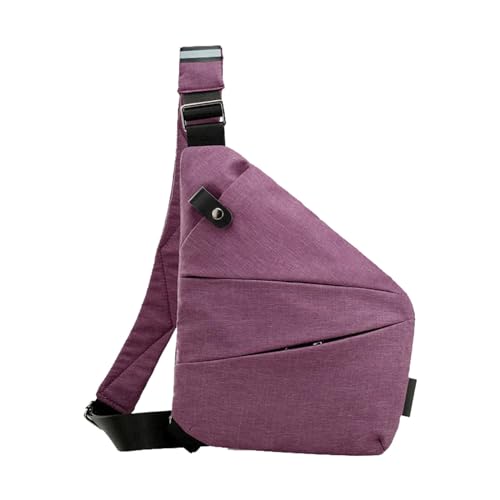 BIISDOST Persönliche Taschentasche für Reisen Persönliche Taschentasche für Männer Persönliche Flex-Tasche Schärpentasche Schultertasche Schwarze Leggings Mit Taschen 7/8 (Purple, One Size) von BIISDOST