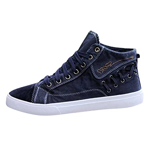 BIISDOST Schuhe Herren Sportlich Classic Canvas Low-Top Schuhe Joggingschuhe Sportschuhe Turnschuhe Fitnessstudio Sneaker Mode Sommer und Herbst Sport Segeltuchschuhe Atmungsaktive Mesh von BIISDOST