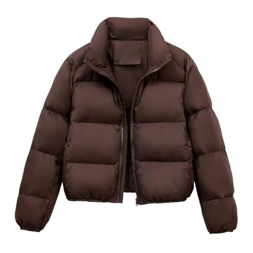 BIISDOST Steppjacke Mädchen Leicht Wärme Schwarz Daunenjacke Damen Elegant Teenager Puffer Parka Frauen Puffer Jacke Revers Winter Skijacke mit Taschen Winterjacke von BIISDOST