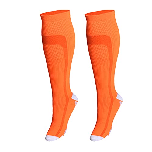 BIISDOST Und Outdoor Cycling Women Socks Stripe Herren Running Compression Fashion Socken Socken Geschenkbox Herren (Orange, M) von BIISDOST