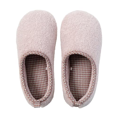 BIISDOST Winterpantoffel Damen Hausschlappen Weich Und Warm GäStehausschuhe Unisex Pantoffel Flauschige Weiche Hauslatschen Bequeme Filzhausschuhe FüR Damen Und Herren Aesthetic von BIISDOST