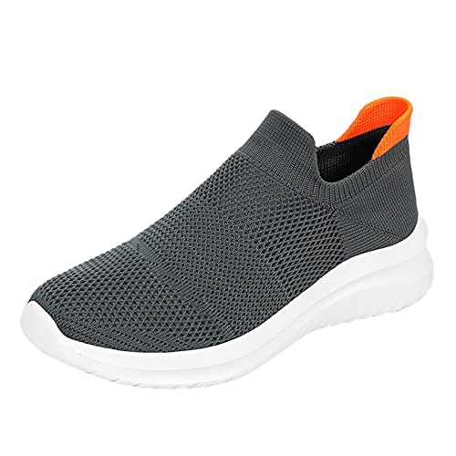 Herren Freizeitschuhe Mode Schnürschuhe Flach Laufschuhe Alltägliche Sportschuhe Turnschuhe Praktische Schuhe Weichen Sohlen Sneakers Einfache Joggingschuhe Walking Shoes von BIISDOST