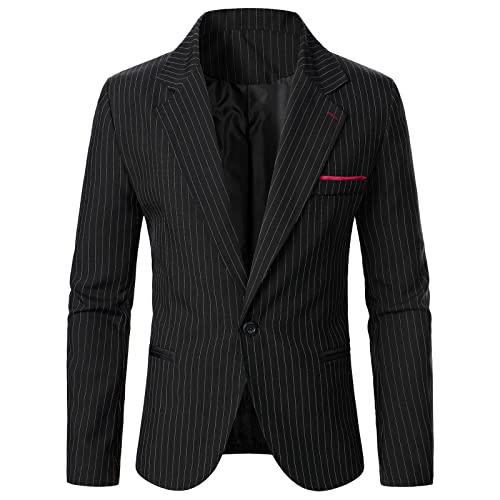 Herren Sakko Blazer Slim Fit Männer Sakko Anzug Regular Fit Modern Basic Sportlich Reverskragen Anzugjacke Anzüge Freizeit Jackett Sportsakko Hochzeitsanzug Winterjacken für Business Hochzeit von BIISDOST