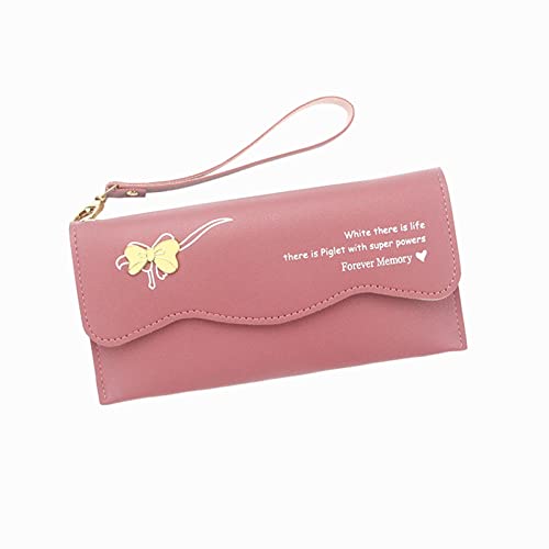 Kitkartenhüllen Edelstahl Geldbörsen Männer Klein Schleife Kunstleder Achseltasche Handytasche Umschlag Tasche Handtasche Clutch Bag Geldbörsen Herren Schwarz Geldbörsen Damen Schön (A, One Size) von BIISDOST