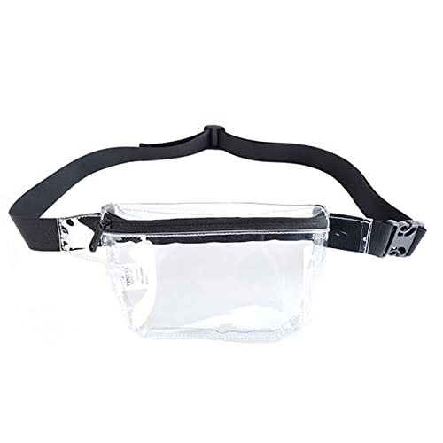 Stoff Für Taschen Nähen Kurze Sporthose Herren Mit Taschen Bauchtasche für Damen, transparent, durchsichtig, Gelee, Umhängetasche, Taille, Reise, Bauchtasche, Schultertasche, Häkeln (Clear, One Size) von BIISDOST