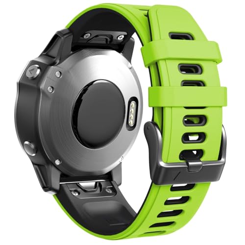 BIK Ersatz-Uhrenarmband für Fenix 7S, Fenix 6S, Fenix 5S, Fenix 6S Pro, Fenix 7S Pro, 20 mm, Silikon, Einheitsgröße, Achat von BIK
