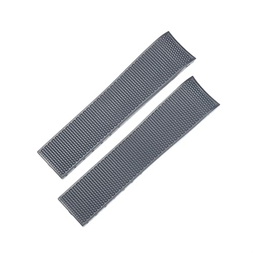 BIK Gummi -Silikon -Uhrengurt für Longines Master Eroberung Hydrozonquest L3 Uhrenband 21mm wasserdichtes Uhrband(Grey no clasp) von BIK