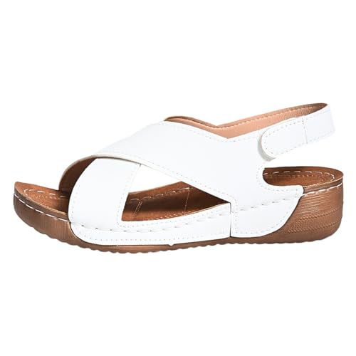 BIKETAFUWY Pantoletten Damen Anti-Rutsch Sandalen Anti-Rutsch Damenschuhe Lightweight Hausschuhe Slingback Muffin Weiche Sohle Sommerschuhe Hausschuhe Klassische Pantoletten Casual Sommerschuhe von BIKETAFUWY