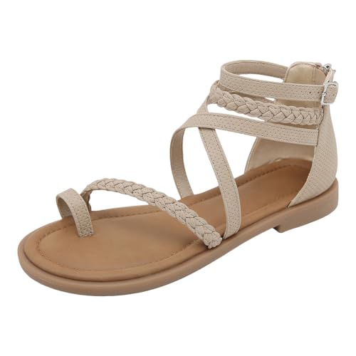 BIKETAFUWY Sommer Schuhe Für Damen Orthopädische Schuhe Trekkingsandalen Damen Klassische Damenschuhe Slingback Muffin Weiche Sohle Sommerschuhe Bequeme Sommersandalen Lightweight Strandschuhe von BIKETAFUWY