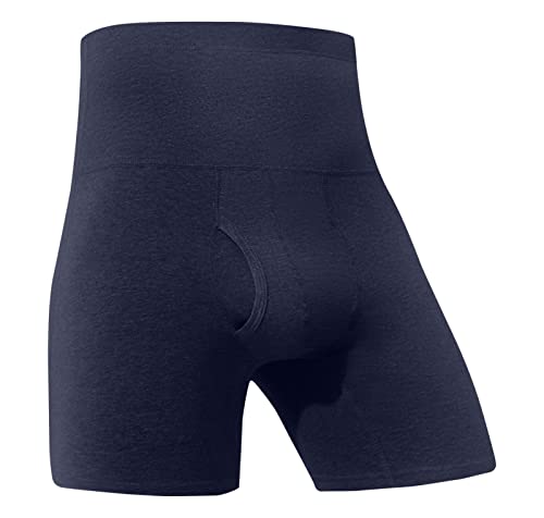 BIKETAFUWY Unterhosen Herren Boxershorts mit Hohem Taillen Bauch in Warmen Sporthosen Sind Reine Farbhosen Unterwäsche Männer Hose Atmungsaktiv Sportunterwäsche Höschen von BIKETAFUWY