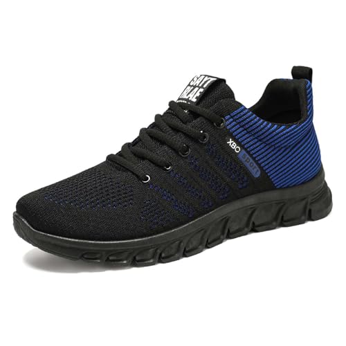 Herren-Sneaker, Sommer, aus atmungsaktivem Netzstoff, Sneaker, Laufschuhe, Sport, Sneaker, leicht, Wanderschuhe, Walking, Sneaker, orthopädisch, Sicherheitsschuhe, Sneaker, 01 Blau, 43 EU Herren-Sneaker, Sommer, aus atmungsaktivem Netzstoff, Sneaker, Laufschuhe, Sport, Sneaker, leicht, Wanderschuhe, Walking, Sneaker, orthopädisch, Sicherheitsschuhe, Sneaker, 01 Blau, 43 EU von BIKETAFUWY