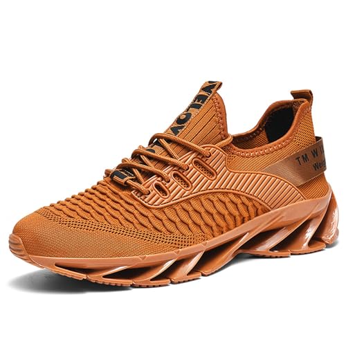 Herren-Sneaker, erhöht, aus Netzstoff, Sicherheitsschuhe, Sneaker, Herren, Laufen, Sport, Wanderschuhe, leicht, Sneaker, orthopädisch, Sneaker und Sportschuhe, 01 Braun, 40 EU Herren-Sneaker, erhöht, aus Netzstoff, Sicherheitsschuhe, Sneaker, Herren, Laufen, Sport, Wanderschuhe, leicht, Sneaker, orthopädisch, Sneaker und Sportschuhe, 01 Braun, 40 EU von BIKETAFUWY