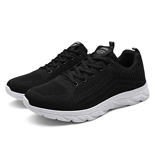 Herren-Sportschuhe, Running, Sport, aus Strick, orthopädisch, leicht, Sommer, Wanderschuhe, Walking, Sneaker, Herren, Sicherheitsschuhe, Sneaker, Turnschuhe und Sportschuhe, 01 Schwarz, 42 EU Herren-Sportschuhe, Running, Sport, aus Strick, orthopädisch, leicht, Sommer, Wanderschuhe, Walking, Sneaker, Herren, Sicherheitsschuhe, Sneaker, Turnschuhe und Sportschuhe, 01 Schwarz, 42 EU von BIKETAFUWY