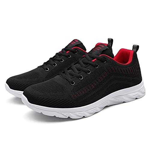 Herren-Sportschuhe, Running, Sport, aus Strick, orthopädisch, leicht, Sommer, Wanderschuhe, Walking, Sneaker, Herren, Sicherheitsschuhe, Sneaker, Turnschuhe und Sportschuhe, 01 rot, 41 EU Herren-Sportschuhe, Running, Sport, aus Strick, orthopädisch, leicht, Sommer, Wanderschuhe, Walking, Sneaker, Herren, Sicherheitsschuhe, Sneaker, Turnschuhe und Sportschuhe, 01 rot, 41 EU von BIKETAFUWY