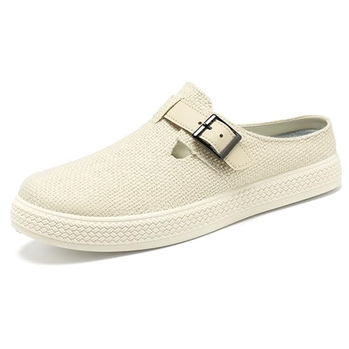 Pantoletten und Clogs aus Segeltuch, für Herren, Sommer, bequem, orthopädisch, Walking, flach, Sneaker, offen, leicht, atmungsaktiv, Slip on Komfort, Hausschuhe, Sneaker, ohne Schnürsenkel, Hausschuhe Pantoletten und Clogs aus Segeltuch, für Herren, Sommer, bequem, orthopädisch, Walking, flach, Sneaker, offen, leicht, atmungsaktiv, Slip on Komfort, Hausschuhe, Sneaker, ohne Schnürsenkel, Hausschuhe von BIKETAFUWY