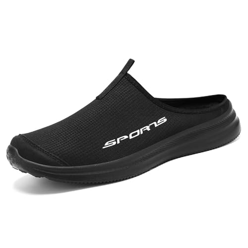 Pantoletten und Clogs für Herren, Sommer, bequem, Pantoletten aus atmungsaktivem Netzstoff, orthopädisch, Sommer, leicht, Hausschuhe, Komfort, Slip On zum Gehen, Sneaker, offen, Clog, Pantoffeln Pantoletten und Clogs für Herren, Sommer, bequem, Pantoletten aus atmungsaktivem Netzstoff, orthopädisch, Sommer, leicht, Hausschuhe, Komfort, Slip On zum Gehen, Sneaker, offen, Clog, Pantoffeln von BIKETAFUWY