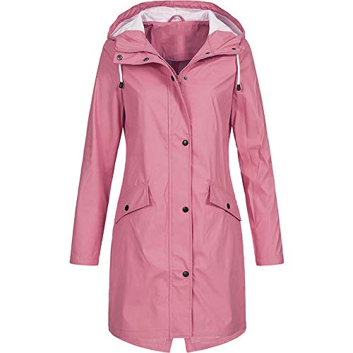 Regenjacke Damen Wasserdicht Atmungsaktiv Leichte Regenmantel Regen Jacke Fahrrad Winddicht Regenjacke Damen Schwarz Regenbekleidung für Radfahrer Camping Outdoor Trekking Damen Regenmantel Wandern von BIKETAFUWY