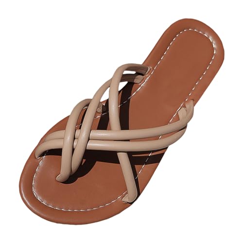 Sandalen Damen Sommer Plateausandalen Anti-Rutsch Damenschuhe Bequeme Sommersandalen mit verstellbarem Schnallen Peep Toe Freizeitschuhe Einfarbig Sommerschuhe Damensandalette für Urlaub von BIKETAFUWY