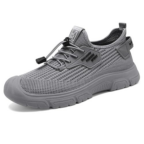Sneakers Herren Running ohne Schnürung Sneaker Herren aus gestricktem Mesh Orthopädische Schuhe leicht Sneakers Sicherheitsschuhe Wanderschuhe Walking Sneaker und Sportschuhe Sneaker, 01 Grey, 40 EU Sneakers Herren Running ohne Schnürung Sneaker Herren aus gestricktem Mesh Orthopädische Schuhe leicht Sneakers Sicherheitsschuhe Wanderschuhe Walking Sneaker und Sportschuhe Sneaker, 01 Grey, 40 EU von BIKETAFUWY