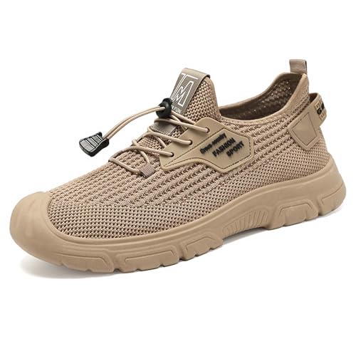 Sneakers Herren Running ohne Schnürung Sneaker Herren aus gestricktem Mesh Orthopädische Schuhe leicht Sneakers Sicherheitsschuhe Wanderschuhe Walking Sneaker und Sportschuhe Sneaker, 01 Kaffee, 41 EU Sneakers Herren Running ohne Schnürung Sneaker Herren aus gestricktem Mesh Orthopädische Schuhe leicht Sneakers Sicherheitsschuhe Wanderschuhe Walking Sneaker und Sportschuhe Sneaker, 01 Kaffee, 41 EU von BIKETAFUWY