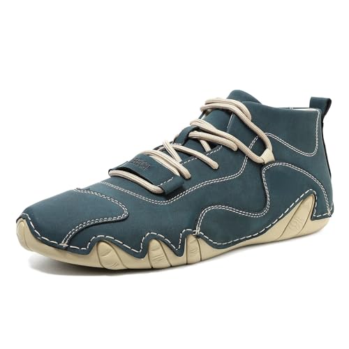 Wanderschuhe für Herren, Leder, Wanderschuhe, Herren, Laufen, Sneakers, wasserdicht, Arbeitsschuhe, Sicherheitsschuhe und Sportschuhe, Walking, Stiefel, Orthopädische Sneakers, 01 Blau, 38 EU Wanderschuhe für Herren, Leder, Wanderschuhe, Herren, Laufen, Sneakers, wasserdicht, Arbeitsschuhe, Sicherheitsschuhe und Sportschuhe, Walking, Stiefel, Orthopädische Sneakers, 01 Blau, 38 EU von BIKETAFUWY