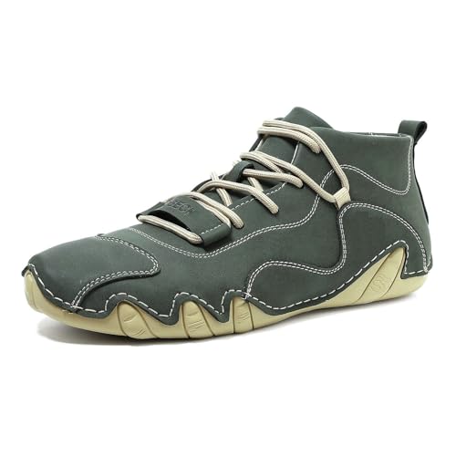 Wanderschuhe für Herren, Leder, Wanderschuhe, Herren, Laufen, Sneakers, wasserdicht, Arbeitsschuhe, Sicherheitsschuhe und Sportschuhe, Walking, Stiefel, Orthopädische Sneakers, 01 grün, 45 EU Wanderschuhe für Herren, Leder, Wanderschuhe, Herren, Laufen, Sneakers, wasserdicht, Arbeitsschuhe, Sicherheitsschuhe und Sportschuhe, Walking, Stiefel, Orthopädische Sneakers, 01 grün, 45 EU von BIKETAFUWY