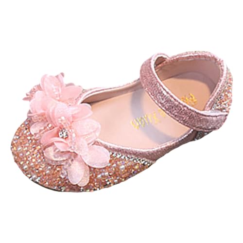 sandalen mädchen 27 Plateausandalen Sommersandalen mit Klettverschluss Peep Toe Prinzessin Schuhe Strandsandalen Elegant Glänzenden Abendschuhe Bohemian Sandaletten Blume Freizeitschuhe von BIKETAFUWY