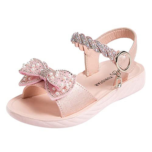 sandalen mädchen 32 Plateausandalen Sommersandalen mit Klettverschluss Peep Toe Prinzessin Schuhe Elegant Glänzenden Abendschuhe Bohemian Sandaletten Schmetterling Freizeitschuhe von BIKETAFUWY