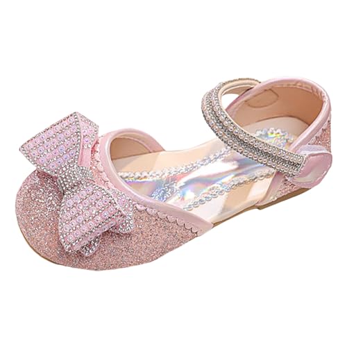 sandalen mädchen 33 Schmetterling Freizeitschuhe Plateausandalen Sommersandalen mit Klettverschluss Peep Toe Prinzessin Schuhe Strandsandalen Elegant Glänzenden Abendschuhe Bohemian von BIKETAFUWY