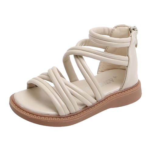 sandalen mädchen 36 Plateausandalen Zipper Sommersandalen Peep Toe Kinderschuhe Strandsandalen Bohemian Sandaletten Komfortables Anti-Rutsch Freizeitschuhe Weiche Sohle Sommerschuhe von BIKETAFUWY