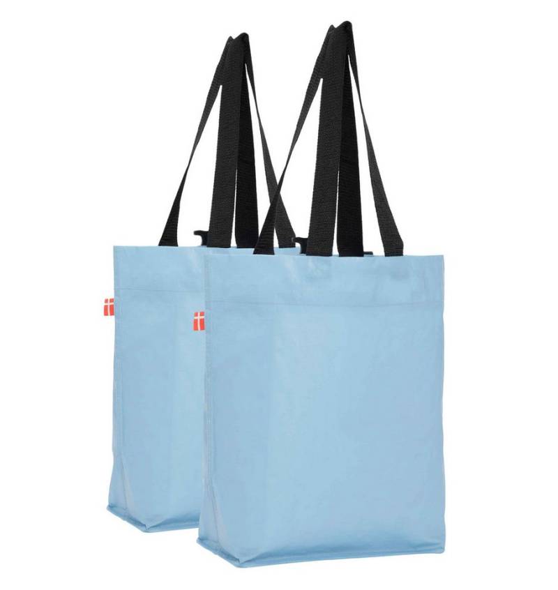 BIKEZAC Shopper Wiederverwertbarer Fahrrad EINKAUFS-Tasche Einkaufstasche mit Clip on (Fahrradeinkaufstasche wasserdicht Gepäckträger Einkaufswagen) von BIKEZAC