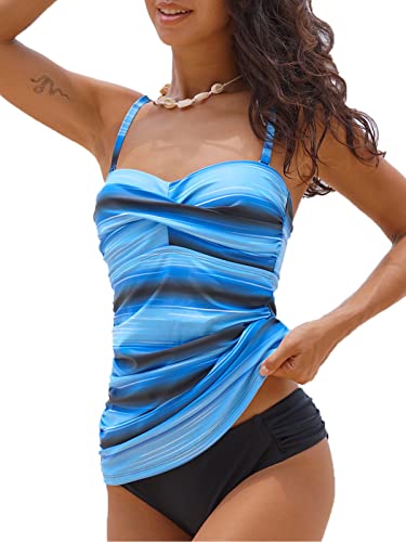 BIKINX Tankini-Badeanzüge für Damen, Übergröße, beste Bauchkontrolle, Bademode, Farbe 4, 44 von BIKINX