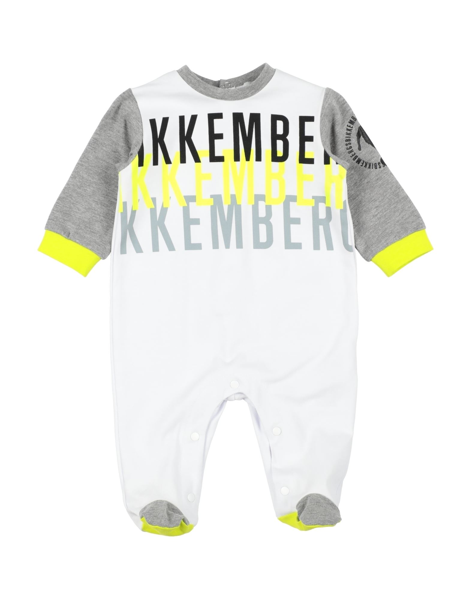 BIKKEMBERGS Babystrampler & -latzhosen Kinder Weiß von BIKKEMBERGS