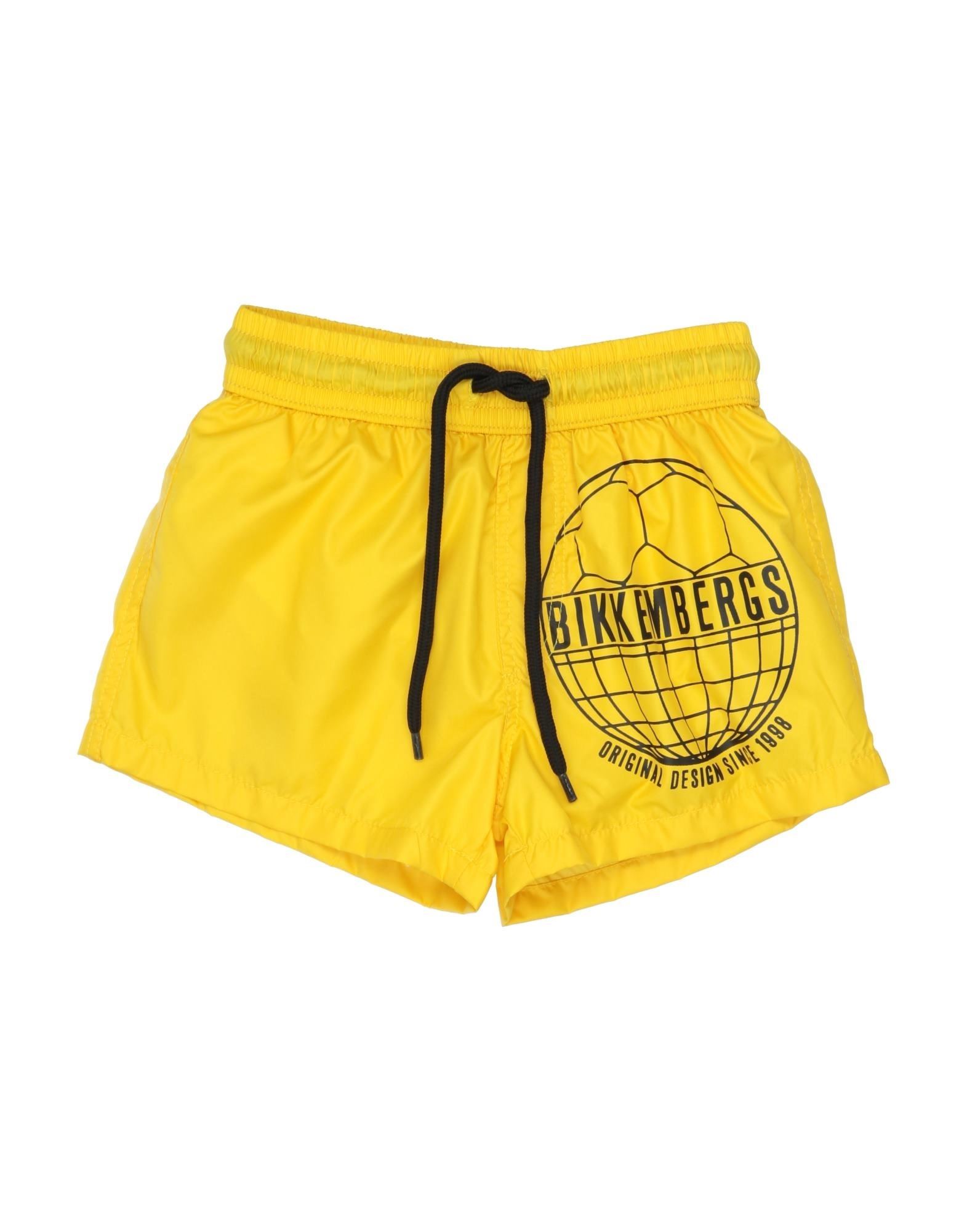 BIKKEMBERGS Badeboxer Kinder Gelb von BIKKEMBERGS