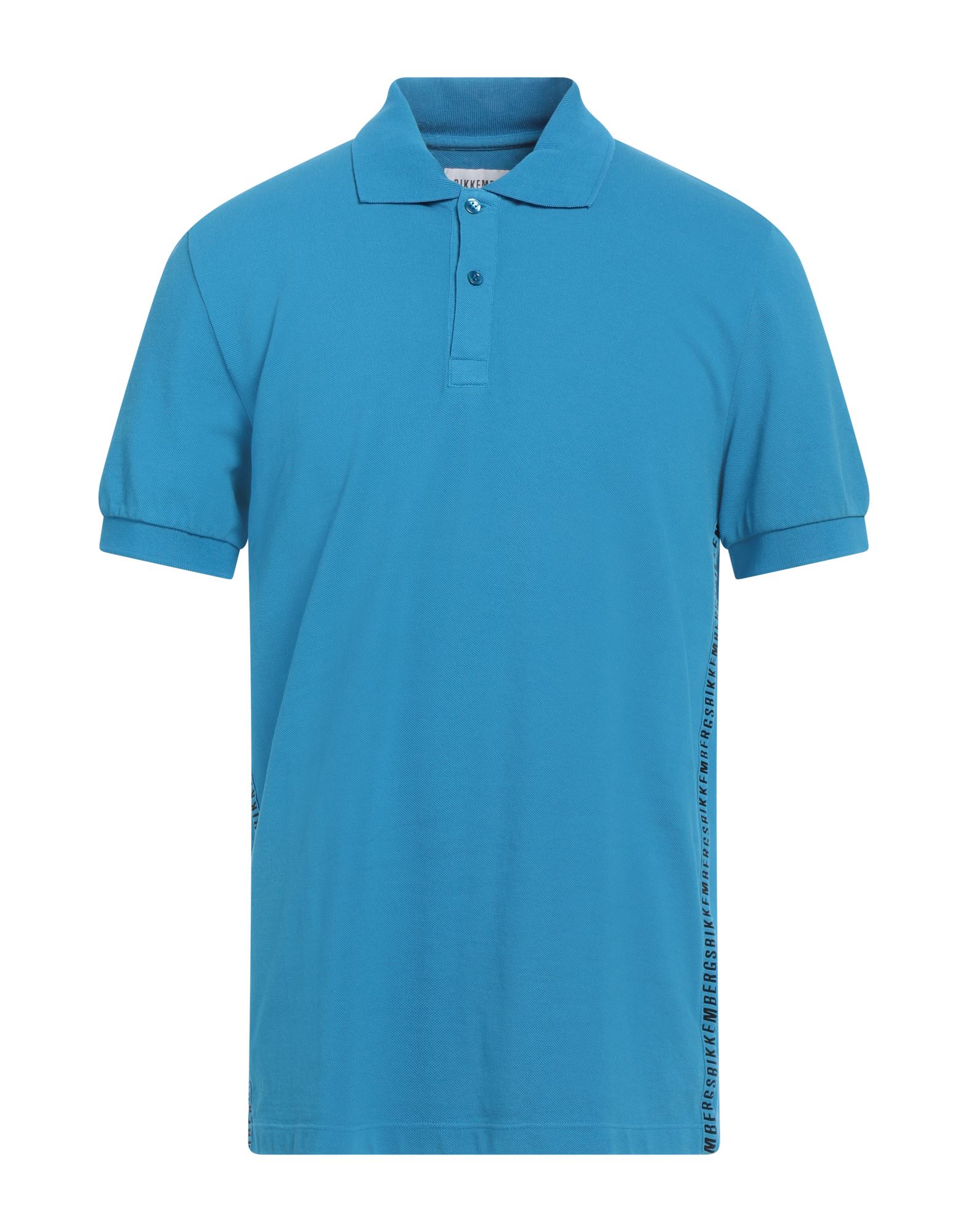 BIKKEMBERGS Poloshirt Herren Azurblau von BIKKEMBERGS