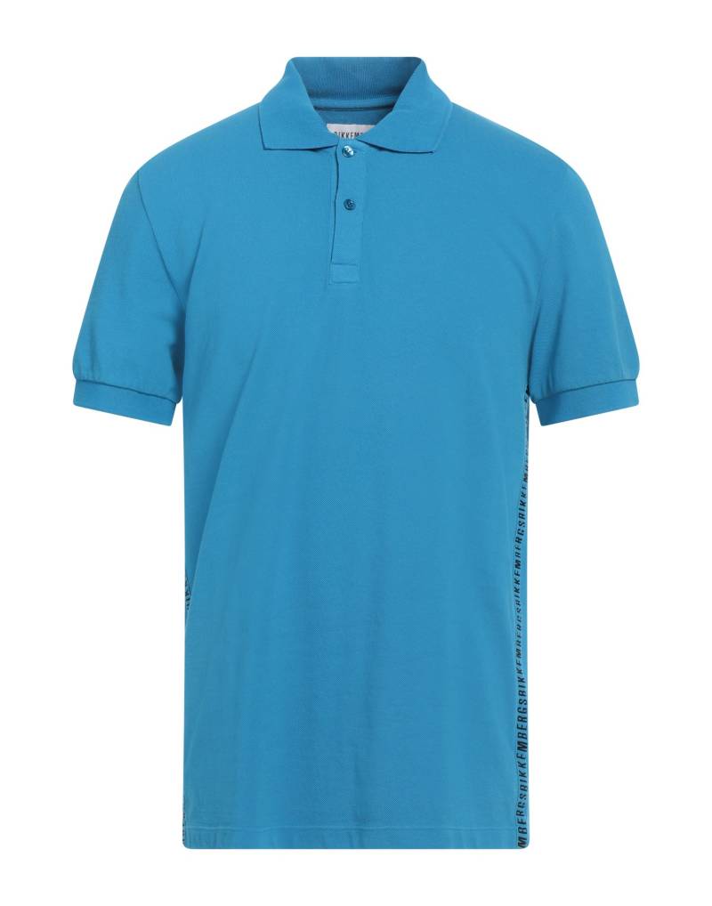 BIKKEMBERGS Poloshirt Herren Azurblau von BIKKEMBERGS
