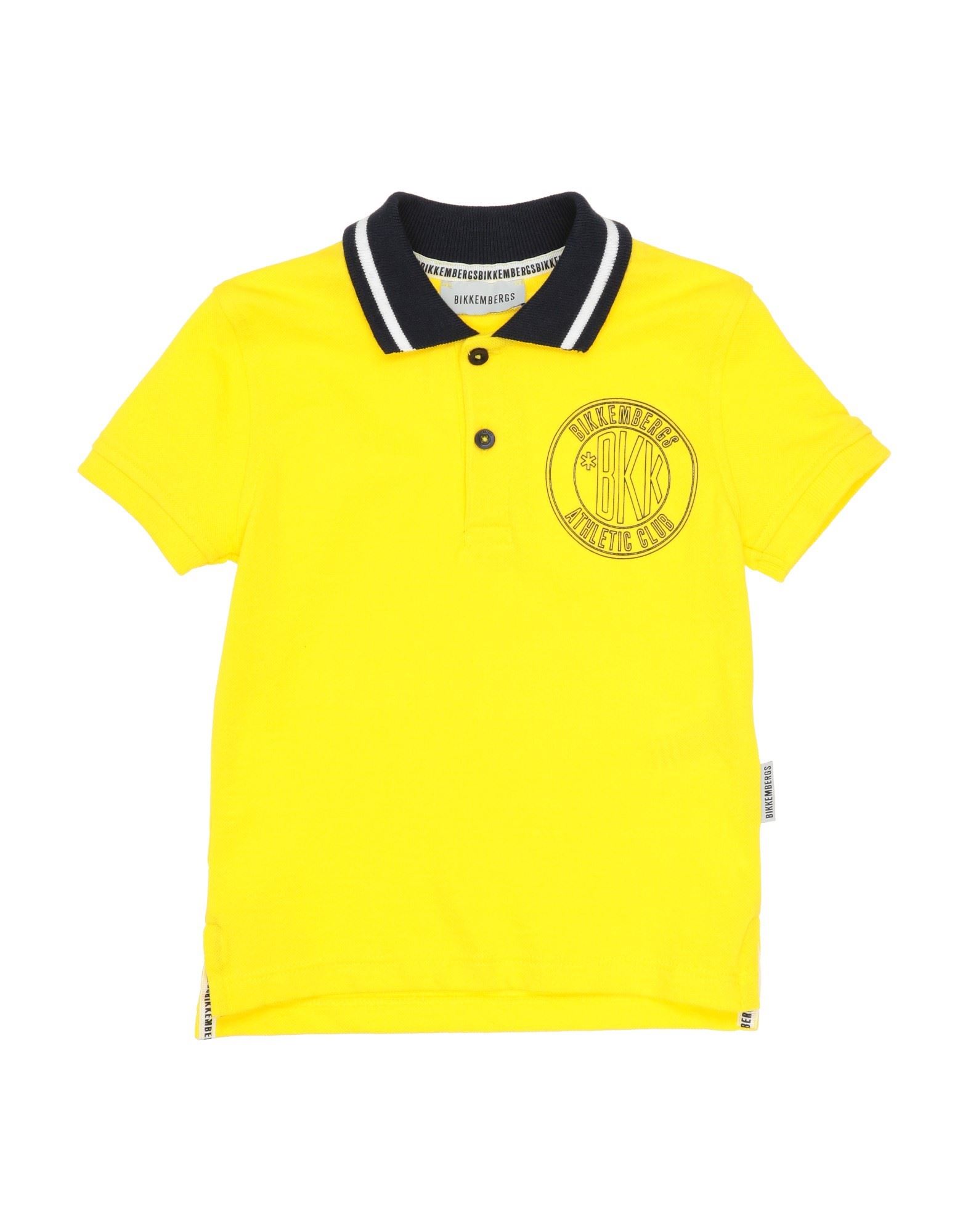 BIKKEMBERGS Poloshirt Kinder Gelb von BIKKEMBERGS