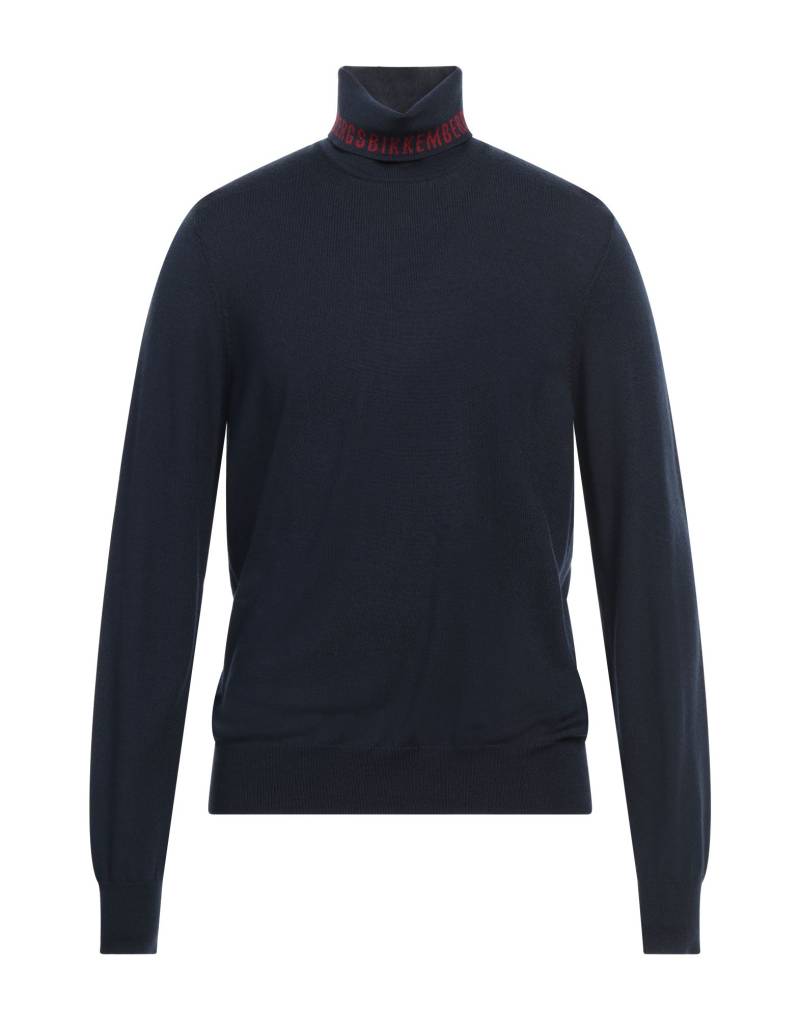 BIKKEMBERGS Rollkragenpullover Herren Marineblau von BIKKEMBERGS