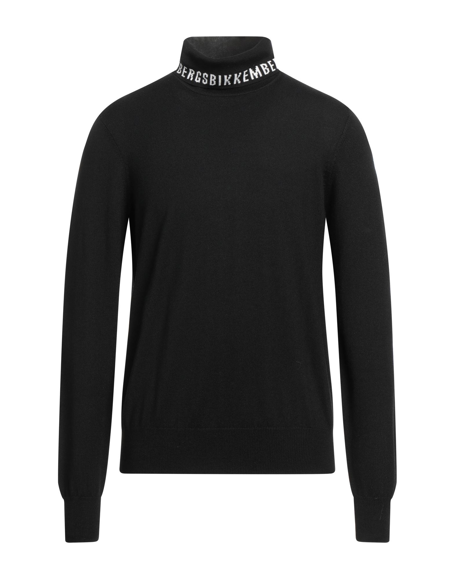 BIKKEMBERGS Rollkragenpullover Herren Schwarz von BIKKEMBERGS