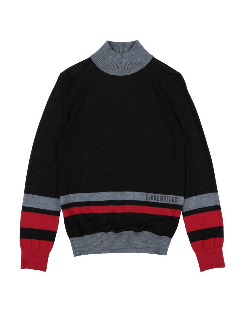BIKKEMBERGS Rollkragenpullover Kinder Schwarz von BIKKEMBERGS