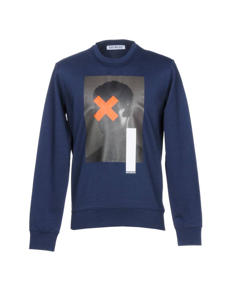 BIKKEMBERGS Sweatshirt Herren Blau von BIKKEMBERGS