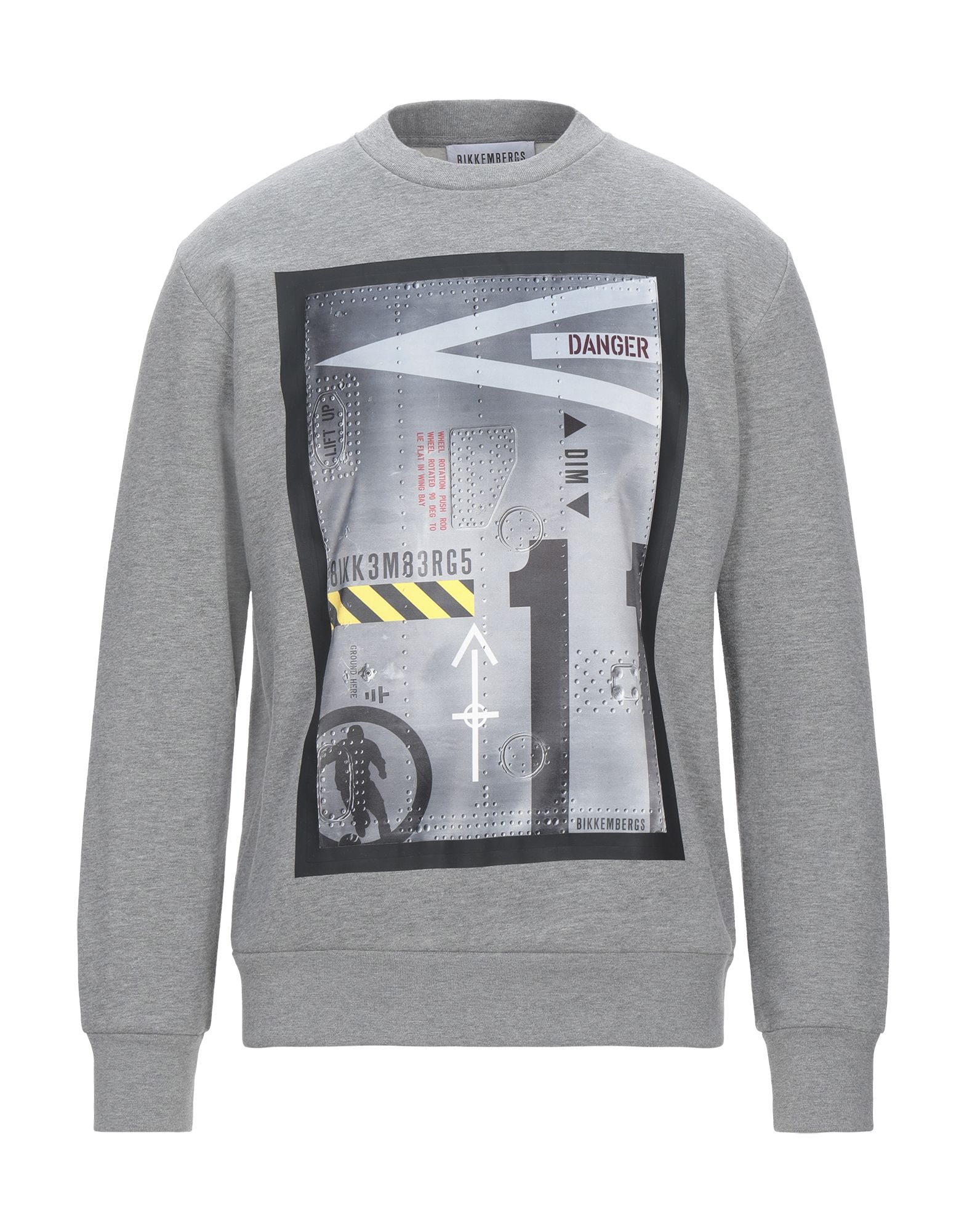 BIKKEMBERGS Sweatshirt Herren Grau von BIKKEMBERGS