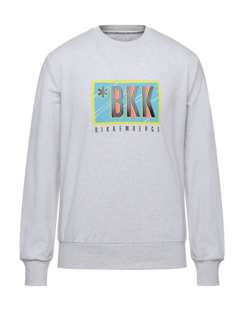 BIKKEMBERGS Sweatshirt Herren Hellgrau von BIKKEMBERGS