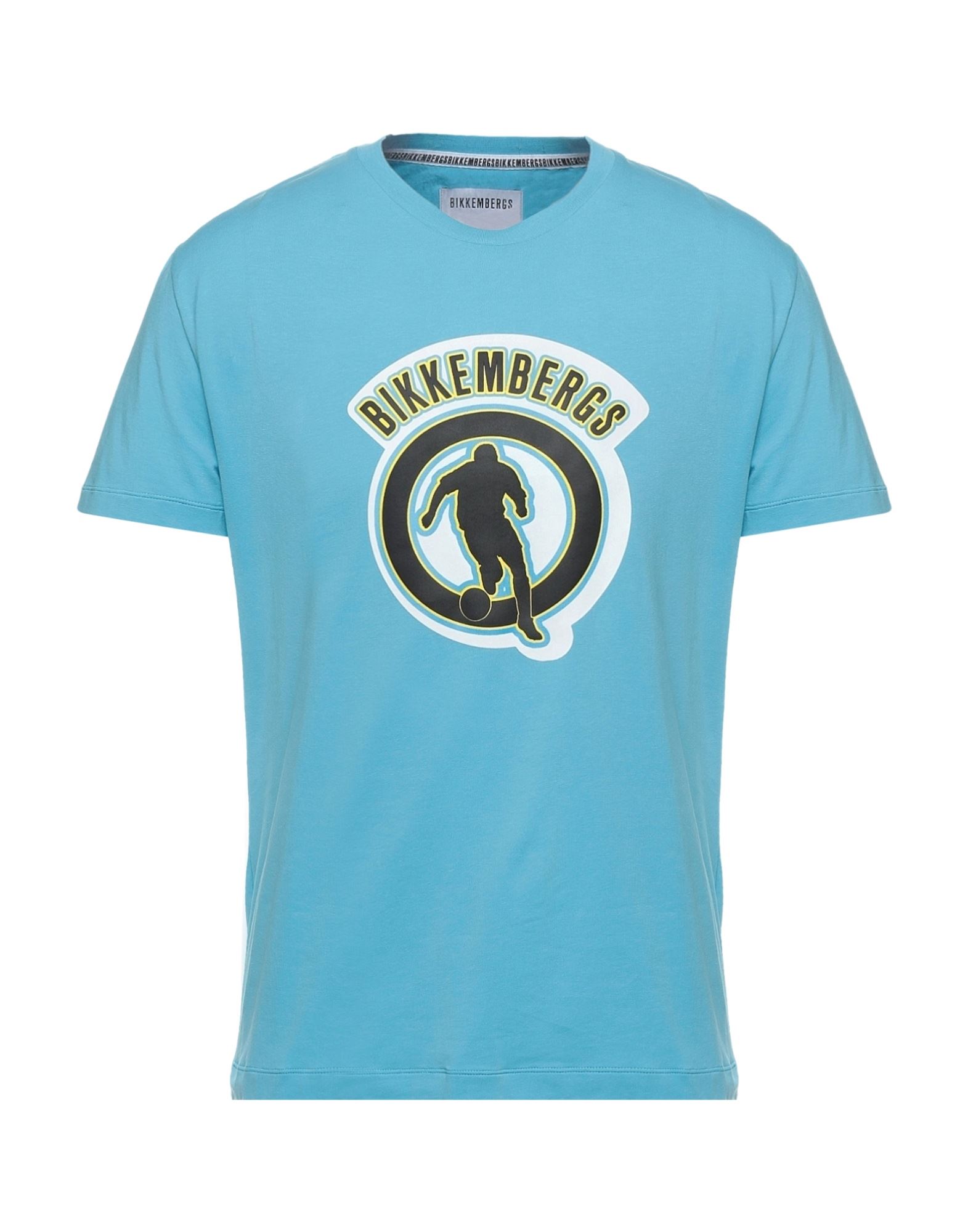 BIKKEMBERGS T-shirts Herren Azurblau von BIKKEMBERGS