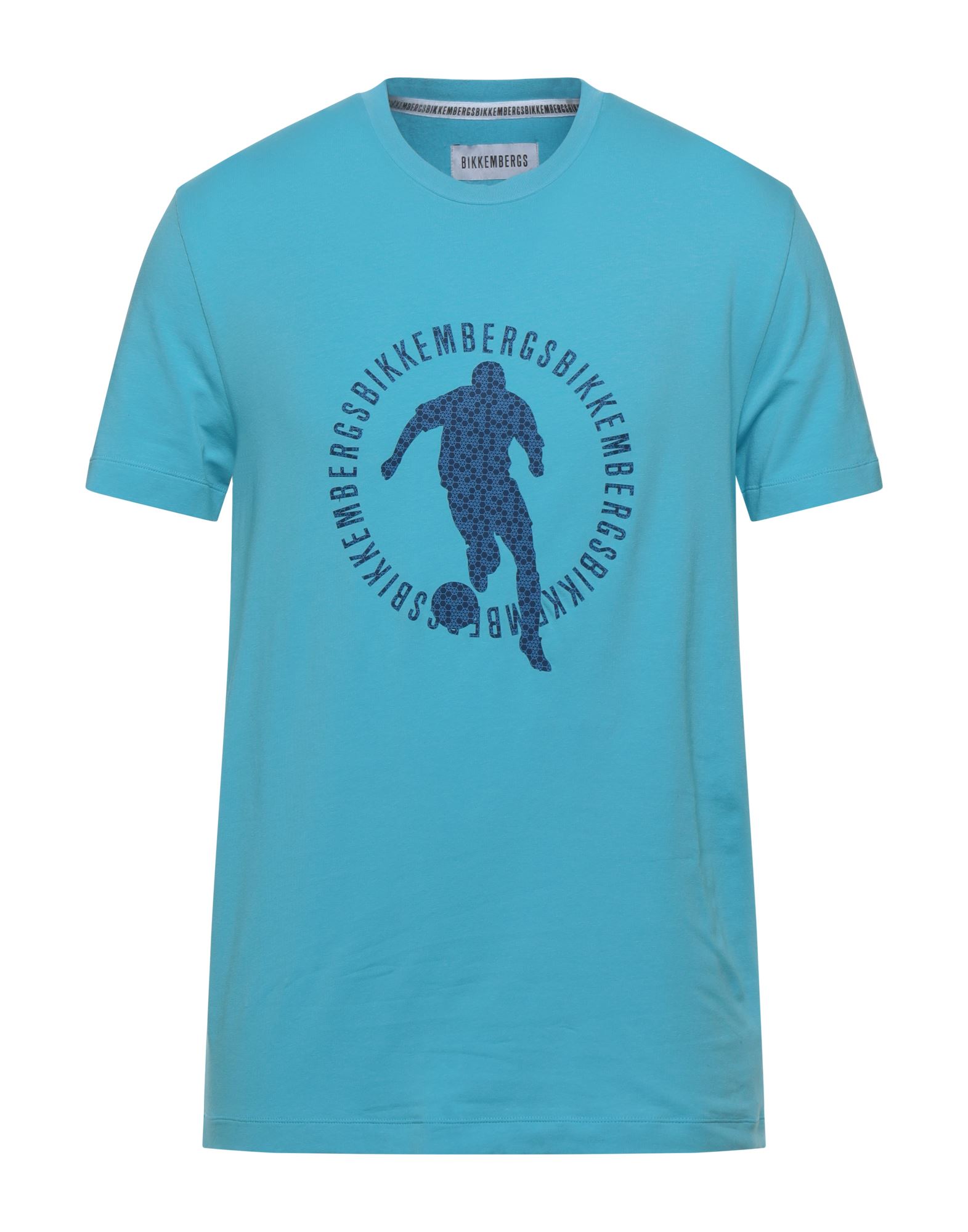 BIKKEMBERGS T-shirts Herren Azurblau von BIKKEMBERGS